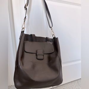 Danier Leather Shoulder Bag, Brown